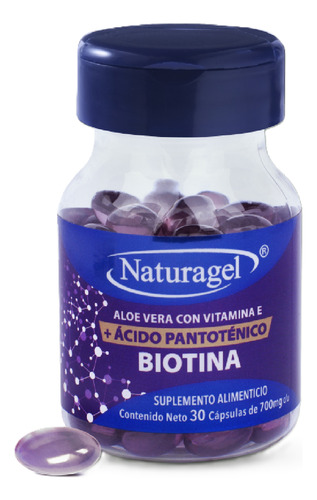 Turgel Biotin Con Ácido Pntoténico 700mg 30cps Sbor Sin Sbor