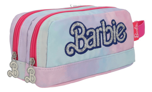 Lapicera Estuche Organizador Barbie Azul/rosa 041a Color Azul