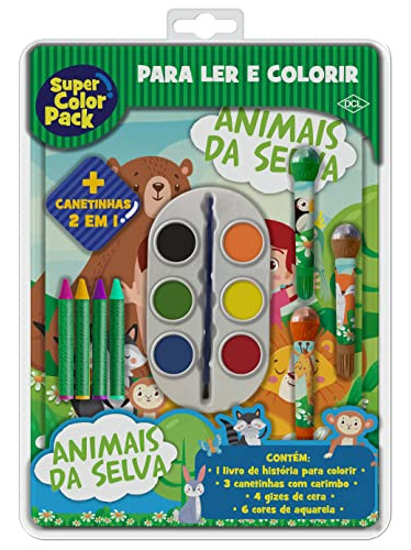 Libro Super Color Pack - Animais Da Selva