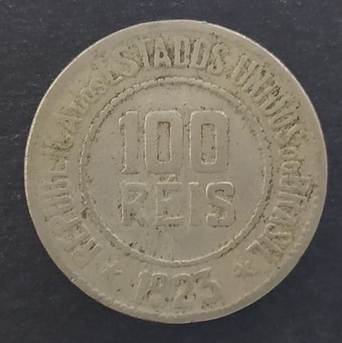 Moeda 100 Réis Ano 1923 Brasil