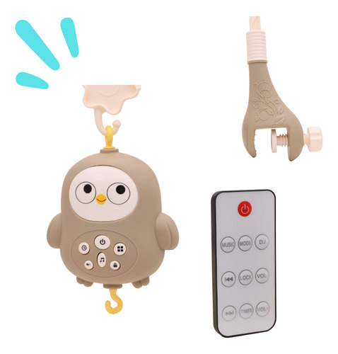 Móbile Musical Berço Bebê Com Controle Zippy