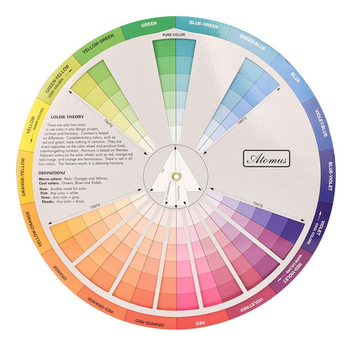 Roda De Cores Tabela De Cores Prática Seletor De Papel P