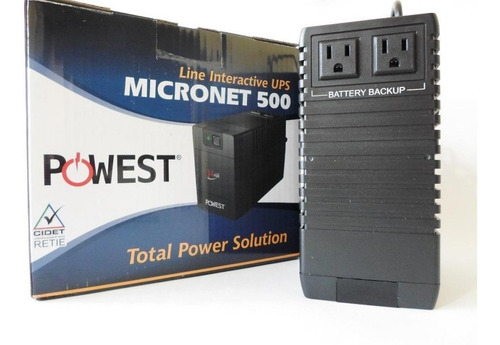 Imagen 3 de 4 de Ups Nicomar 500va Micronet 500 Powest Regulador De Voltaje