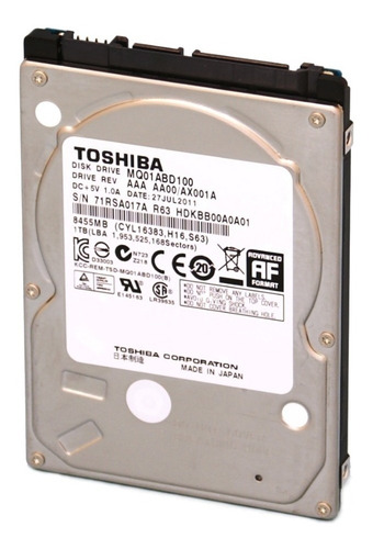Toshiba Disco Rigido Slim Notebook 1tb Sata 2.5 Ps4
