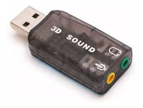 Tarjeta De Sonido Usb 3d Virtual 5.1 Tipo Pendrive Laptop Pc