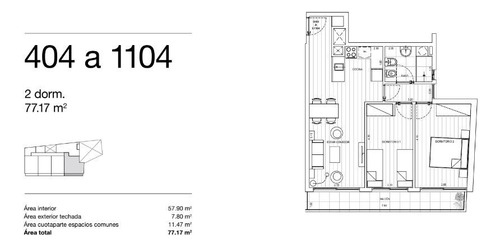 Apartamento En Venta De 2 Dormitorios En Centro (ref: Ksk-1257)