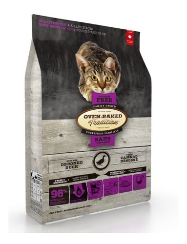 Oven-baked Gato Grain Free Pato 2.27kg Envio Gratis Razas