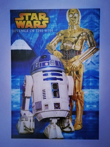 Poster Star Wars La Venganza De Los Sith R2d2 Y C3po