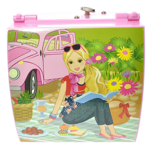 Caja Musical Alhajero Barbie De Picnic   - Taggershop