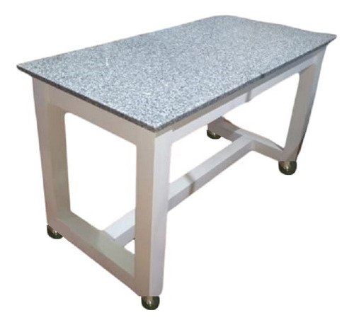 Mesa Rodante De Cocina Ruedas Tapa Granito Gris Mara Miagala