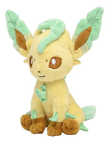 Pokémon Center: Leafeon Sitting Cuties Felpa, 6 Pulgadas