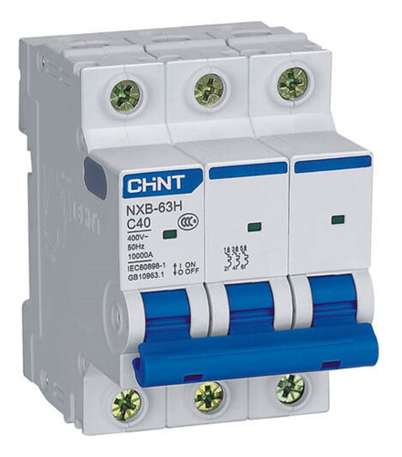 Chint Nxb-63h Breaker Riel 10ka 3 Polos 10/16/20/40 Amp