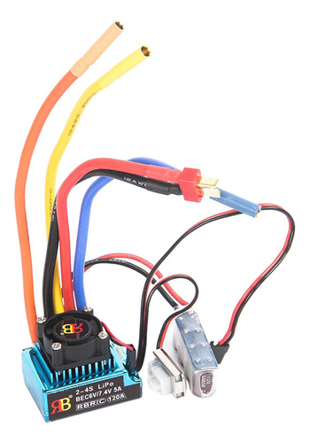 120a Controlador De Velocidad Sensored Con Esc Para 1/10