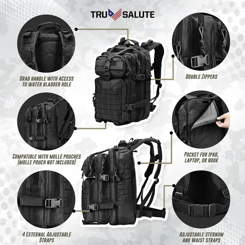 Mochila Táctica Militar Tru Salute 45l Para Hombre (marrón)