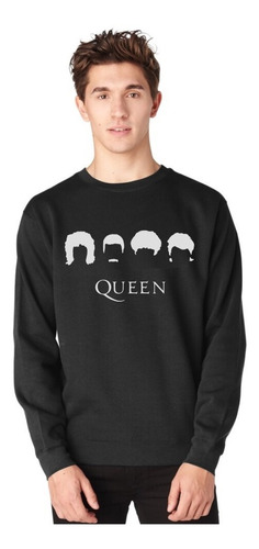 Poleron Sin Capucha Queen Head Banda Rock Unisex