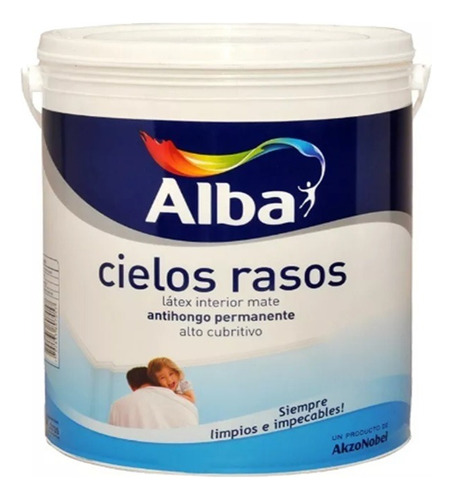 Pintura Latex Cielo Rasos Alba X 4 Lts  - Kromacolor