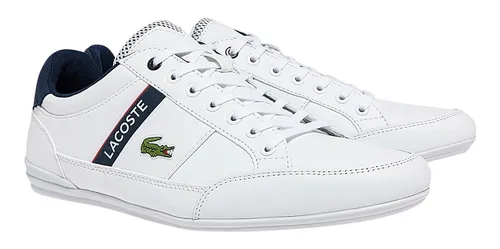 Tenis Lacoste Color Blanco De Tela Hombre | gratis