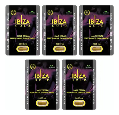 Ibiza Gold Capsula Vigorizante Masculino + Rendimiento 