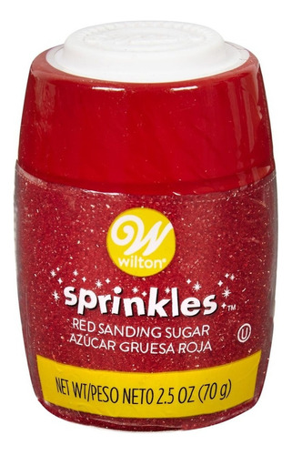 Azucar Perlada Colores 70 Gr Wilton Sprinkles Color Roja