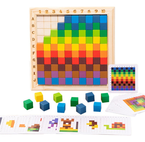 Coloridos Cubos De Matemáticas, Juguete Con 20 Cartas
