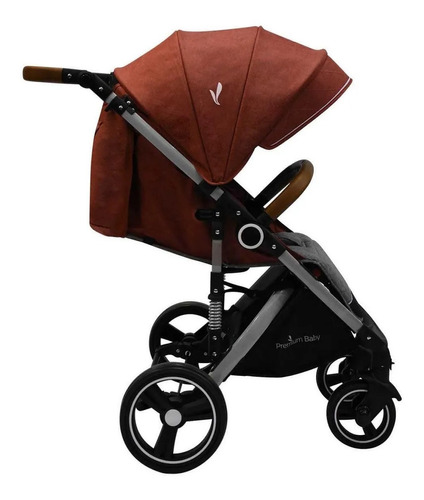 Imagen 1 de 5 de Cochecito de paseo travel system Premium Baby Travel system Tuts Pro bordó con chasis color plateado