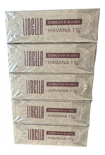 Pack X5 Cajas Papel Para Armar Libella Havana 1 1/4 X25u