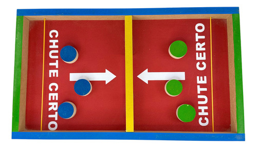 Estilingol Jogo Chute Certo Grande Brinquedo Educativo Mdf