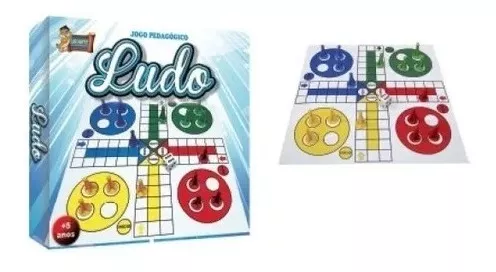 Jogo Ludo de Tabuleiro - Pedagógico, Educativo para toda a família +5anos