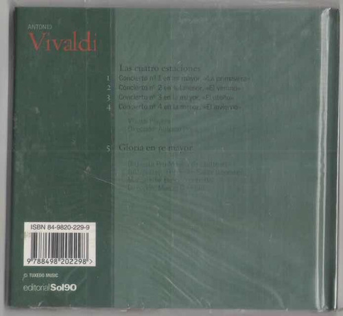 Antonio Vivaldi. Grandes Compositores. Cd Nuevo. Qqc. Ag.