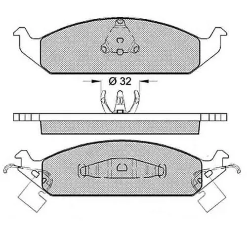 Pastillas De Freno Dodge - Chrysler Sebring 95/97 Delantera
