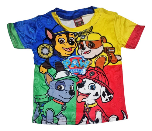 Playera Paw Patrol Patrulla Canina Premium Para Niño . 