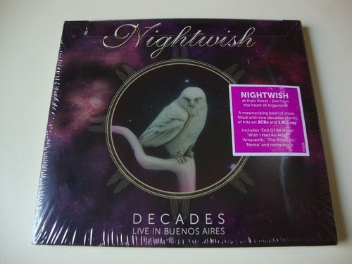 2cd+blu-ray - Nightwish  Decades: Live In - Importado, Lacra