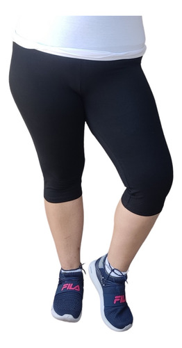 Calza Capri Tiro Alto Algodon Con Lycra Especial 6xl Al 7xl