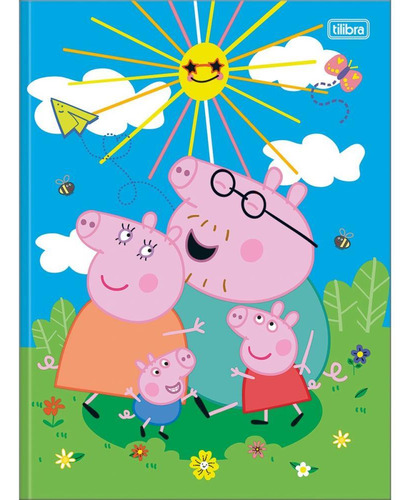 Caderno Brochurao Capa Dura Peppa Pig 80fls Pct.c/05
