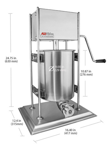 Aldkitchen Churro Maker Maquina Tipo Vertical Acero 10