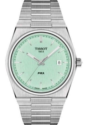 Tissot Prx Watch T1374101109101 Green Dial Stainless Steel N