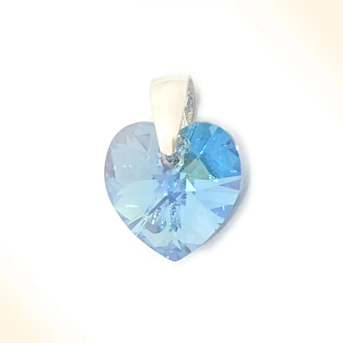 Dije de Cristal Corazón GABENA con Acabado Pulido