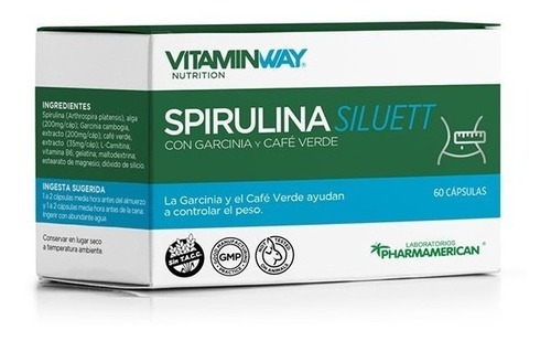 Spirulina Siluett Con Garcina & Café Verde Vitamin Way