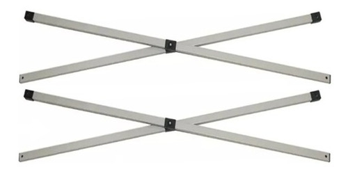 4 Hastes (2 X) Metal Peças P/ Tendas Mor X Flex, Vareta De 96,5 Cm Gazebo 3x3 Articulado Tenda Sanfona Conserto Reparo