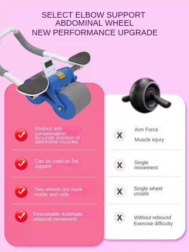 Rodillo Para Abdominales Rueda Soporte Para Codos Automático