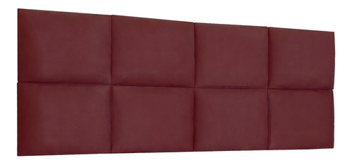 Cabeceira Painel Modulada King 1,95m Lorena Suede Marsala