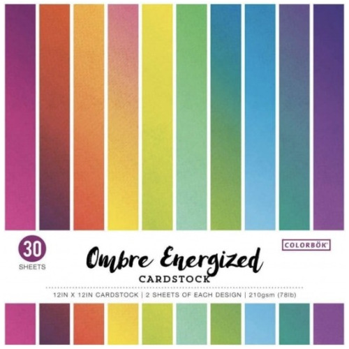 Block Ombre Energized Colorbok 12 X12  (30 Hojas)