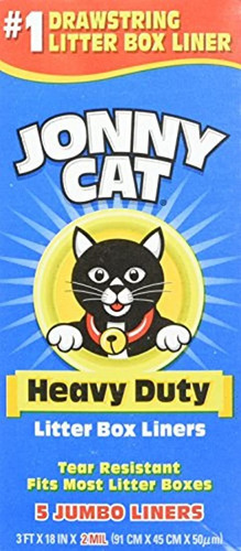 Jonny Cat Cat Litter Box Liners 5 Por Caja, Paquete De 3