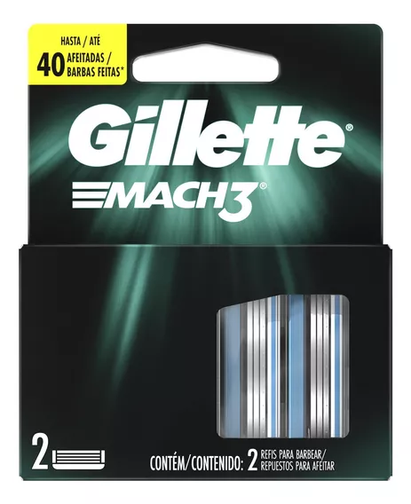 Repuestos para afeitar Gillette Mach3 2 u