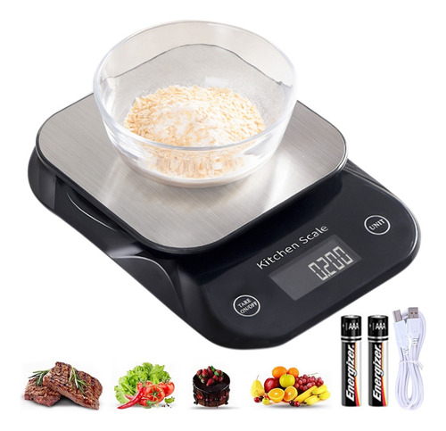 Báscula Digital Cocina Para Bascula Alimentos 22lb/1 A 10kg