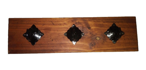 Perchero De Pared Rustico 3 Ganchos