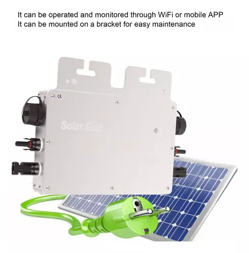 Inversor solar de 800 W, control WiFi, inversores de potencia de  identificación automática, CC a CA, 120 V, 230 V, Micro inversor de red  solar