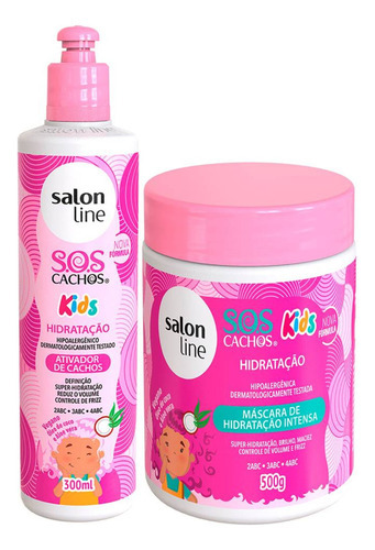 Kit Sos Ativador Kids 300ml + Sos Mascara  Kids 500gr