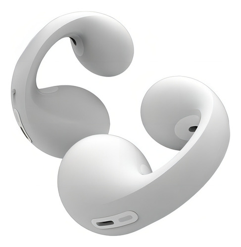 Fone De Ouvido Ear-clip Bluetooth Por Condução Ossea Clipe Cor Branco