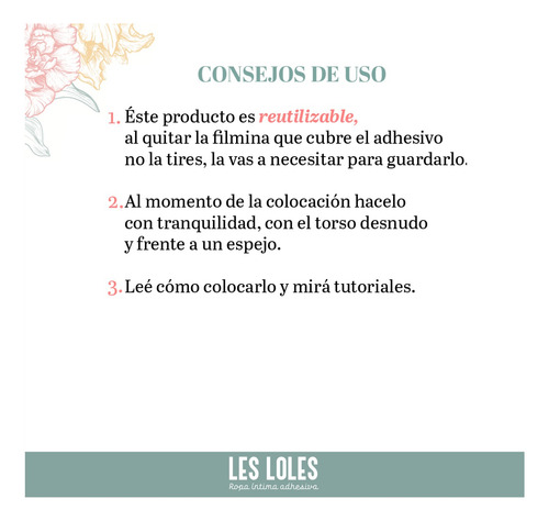 Imagen 9 de 10 de Levanta Busto Invisible Conejito Hay Talles + Cinta Bi Faz